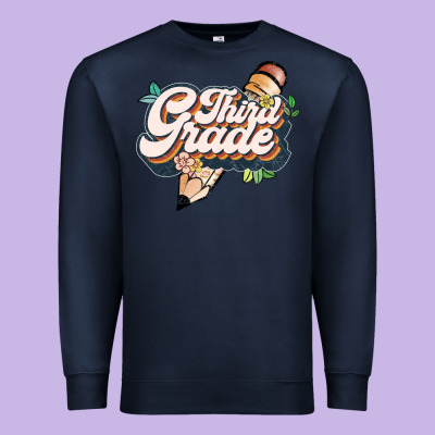 Third Grade Premium Sweatshirt Designed By Jahusdesignshop