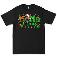 Black Mama claus christmas lights and gifts mother's day Premium Tee - HowdyJamesFarm