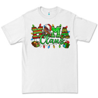 White Mama claus christmas lights and gifts mother's day Premium Tee - HowdyJamesFarm