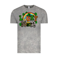Cloud Rock lucky mom St. Patricks Day Vintage Tee - FaDigitalArtStudio