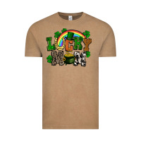Vintage Coffee lucky mom St. Patricks Day Vintage Tee - FaDigitalArtStudio