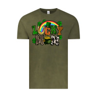 Vintage Olive lucky mom St. Patricks Day Vintage Tee - FaDigitalArtStudio