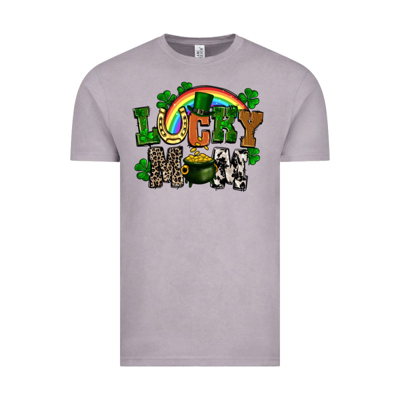 Lucky Mom St. Patricks Day Vintage Tee by FaDigitalArtStudio | Teevron
