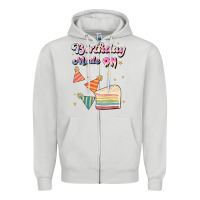 Dove Grey birthday mode on Zipper Hoodie - JahusDesignShop