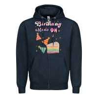 Navy birthday mode on Zipper Hoodie - JahusDesignShop