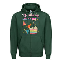Sports Green birthday mode on Zipper Hoodie - JahusDesignShop
