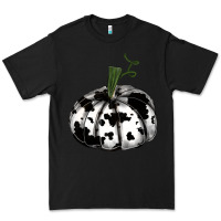 Black watercolor cowhide halloween pumpkin Premium Tee - RanaPortraitStore