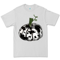 Dove Grey watercolor cowhide halloween pumpkin Premium Tee - RanaPortraitStore