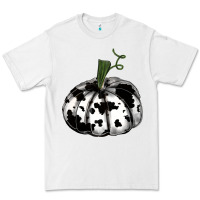White watercolor cowhide halloween pumpkin Premium Tee - RanaPortraitStore