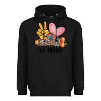 Black peace love 1st grade Heavyweight Hoodie - JahusDesignShop
