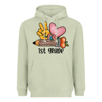 Matcha peace love 1st grade Heavyweight Hoodie - JahusDesignShop