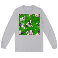 Moon Dust holstein cows seamless pattern Long Sleeve Tee - BundleAndBundleShop