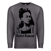 Charcoal Heather frida kahlo Premium Sweatshirt - DesigneFamous