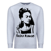 Heather Grey frida kahlo Premium Sweatshirt - DesigneFamous