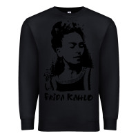 Black frida kahlo Premium Sweatshirt - DesigneFamous