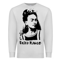 Dove Grey frida kahlo Premium Sweatshirt - DesigneFamous