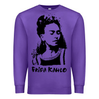 Purple frida kahlo Premium Sweatshirt - DesigneFamous