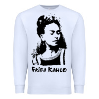 White frida kahlo Premium Sweatshirt - DesigneFamous