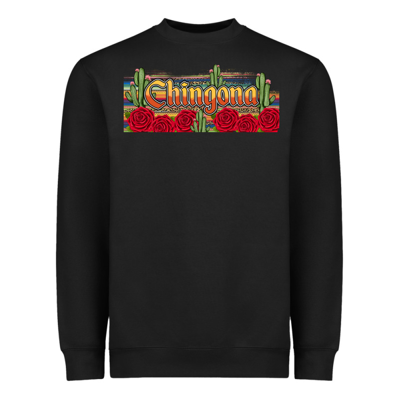 Chingona Heavyweight Sweatshirt by JahusDesignShop | Teevron