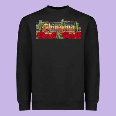 Chingona Heavyweight Sweatshirt Designed By Jahusdesignshop