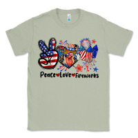 Matcha Peace love fireworks 4th of july Classic Tee - CowGirlArtShop