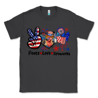 Smoke Peace love fireworks 4th of july Classic Tee - CowGirlArtShop