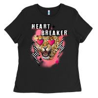 Black Heart breaker Valentine's Day Ladies Tee - FaDigitalArtStudio