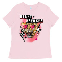 Bubblegum Pink Heart breaker Valentine's Day Ladies Tee - FaDigitalArtStudio