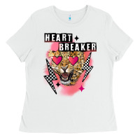 White Heart breaker Valentine's Day Ladies Tee - FaDigitalArtStudio