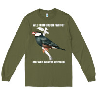 Army Green western ground parrot rare wild and west australian Long Sleeve Tee - Bettercallsaul