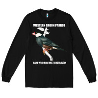 Black western ground parrot rare wild and west australian Long Sleeve Tee - Bettercallsaul