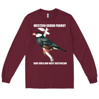 Burgundy western ground parrot rare wild and west australian Long Sleeve Tee - Bettercallsaul