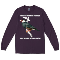 Plum western ground parrot rare wild and west australian Long Sleeve Tee - Bettercallsaul