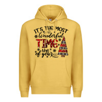 Antique Gold IT THE MOST WONDERFUL TIME the of year Premium Hoodie - CowhideDigitalArt