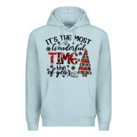 Blue Mist IT THE MOST WONDERFUL TIME the of year Premium Hoodie - CowhideDigitalArt