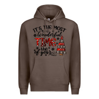 Coffee IT THE MOST WONDERFUL TIME the of year Premium Hoodie - CowhideDigitalArt