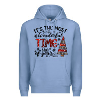 Colony Blue IT THE MOST WONDERFUL TIME the of year Premium Hoodie - CowhideDigitalArt
