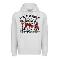 Dove Grey IT THE MOST WONDERFUL TIME the of year Premium Hoodie - CowhideDigitalArt