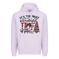 Lilac IT THE MOST WONDERFUL TIME the of year Premium Hoodie - CowhideDigitalArt