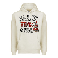 Oatmeal Heather IT THE MOST WONDERFUL TIME the of year Premium Hoodie - CowhideDigitalArt