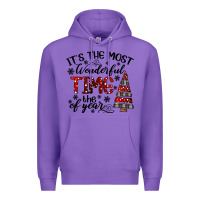 Purple IT THE MOST WONDERFUL TIME the of year Premium Hoodie - CowhideDigitalArt
