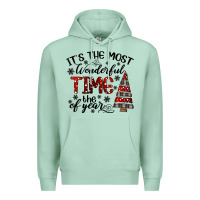 Seafoam IT THE MOST WONDERFUL TIME the of year Premium Hoodie - CowhideDigitalArt
