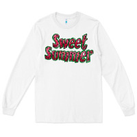 White sweet summer watermelon Long Sleeve Tee - BundleAndBundleShop