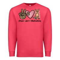 Cardinal peace love chihuahua Premium Sweatshirt - JahusDesignShop