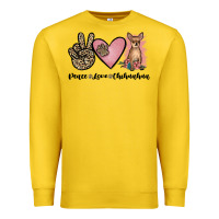 Lemon peace love chihuahua Premium Sweatshirt - JahusDesignShop