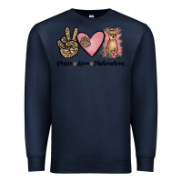 Navy peace love chihuahua Premium Sweatshirt - JahusDesignShop