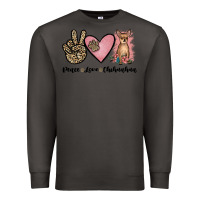 Smoke peace love chihuahua Premium Sweatshirt - JahusDesignShop