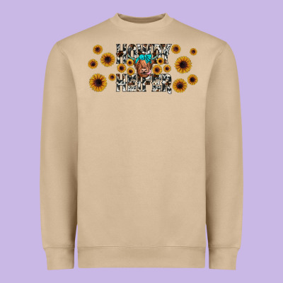 Howdy Heifer Heavyweight Sweatshirt Designed By Jahusdesignshop
