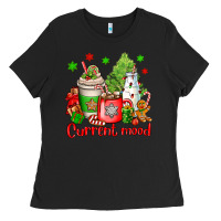 Black current mood christmas Ladies Tee - OliviaCreatesArt