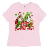 Bubblegum Pink current mood christmas Ladies Tee - OliviaCreatesArt
